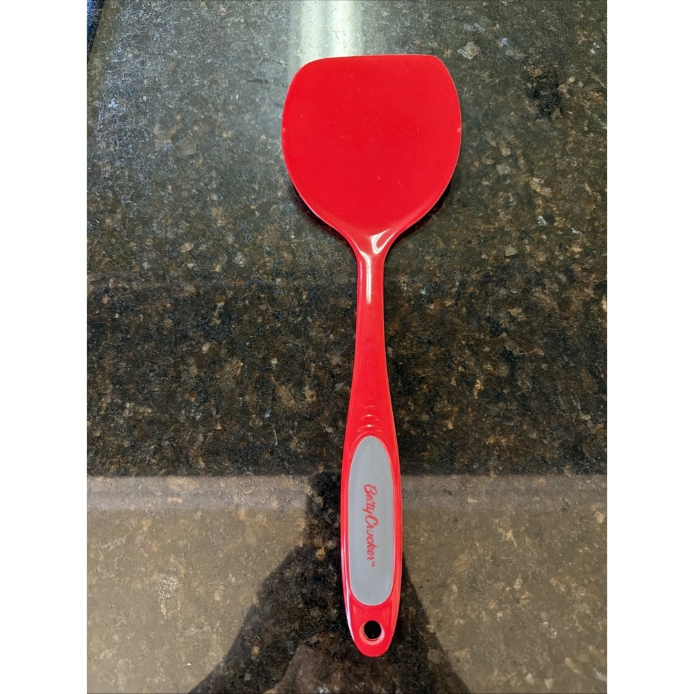 Betty Crocker‎ Red Flat Spatula Turner Melamine Plastic Cooking Utensil Kitchen